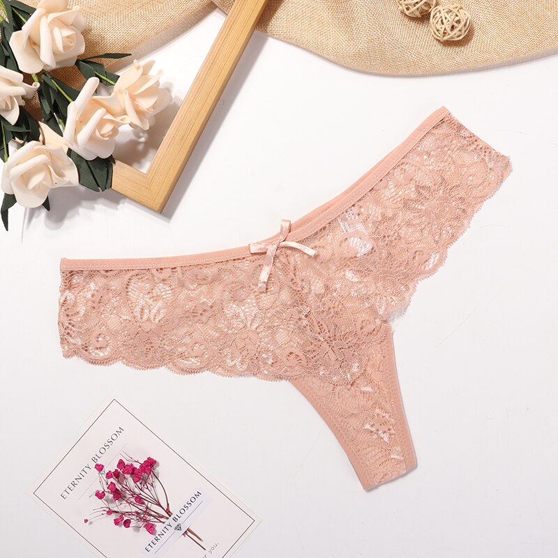 Women's Lace Sexy G-String 3 Pcs Set