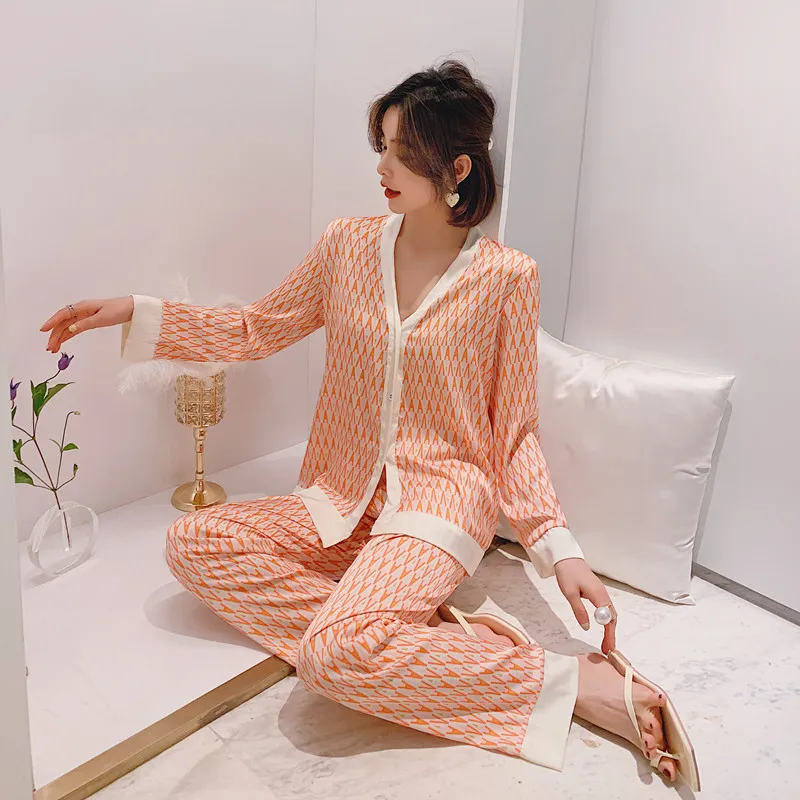 Women's Pajama Set with Pattern