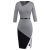 Asymmetrical Neck Bodycon Dress