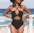 Cut Out One-Piece Swimsuit For Women