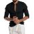 Men’s Solid Color Linen Long Sleeve Button Shirts